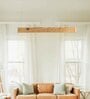 LED 4 Ft Solid Pine Wood Defined Edge Hanging Light- Colour Temp -4000K