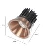 LED Aluminium 3 watt LED Downlight Recessed Light (Warm White Light)