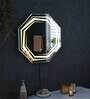 Yellow & Blue Glass Uprise LED Mirror