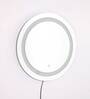 LED Round 21 x 21 Inch Wall Mirror in White Colour