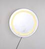 LED Round 21 x 21 Inch Wall Mirror in White Colour