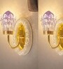 Golden And Purple LED Novelty Wall Light LED03 Set of 2