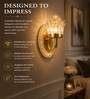 Golden LED Novelty Wall Light LED05 Set of 2
