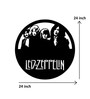 Led Zeppelin Black Mild Steel Wall Art