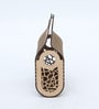 Laser Cut Design Brown Hand Bag Shaped MDF Desk Organizers
