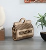 Laser Cut Design Brown Hand Bag Shaped MDF Desk Organizers