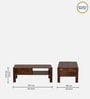 Leeds Sheesham Wood Coffee Table in Scratch Resistant Provincial Teak Finish