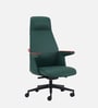 Legacy Leatherette High Back  Green Colour Office Chair In Matte Finish