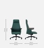 Legacy Leatherette High Back  Green Colour Office Chair In Matte Finish
