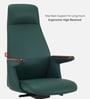 Legacy Leatherette High Back  Green Colour Office Chair In Matte Finish