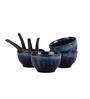 Leher 275ml Shade of Blue Ceramic (Set of 4) Dinner Bowl