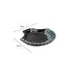 Leher Shelled Black 10 Inch Ceramic Appetizer Platter
