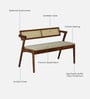 Lehesten Acacia Wood 6 Seater Dining Set with Bench In Natural Finish