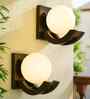Lehr Brown Wood Wall Sconces