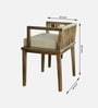 Lei Pan Solid Wood Dining Chair In Natural Finish