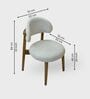 Leila Marble-Top Dining Table Set 6 Seater In Mango Wood Finish