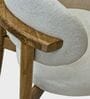 Leila Marble-Top Dining Table Set 6 Seater In Mango Wood Finish