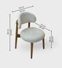 Leila Marble-Top Wooden 4 Seater Dining Table Set In Mango Wood Finish