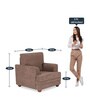 Leipzig 1 Seater Sofa in Brown Colour