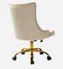 Leisel Velvet Fabric Executive Chair In Beige Colour