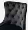 Leisel Velvet Fabric Executive Chair In Black Colour