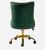 Leisel Velvet Fabric Executive Chair In Green Colour