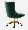 Leisel Velvet Fabric Executive Chair In Green Colour