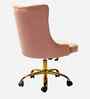 Leisel Velvet Fabric Executive Chair In Pink Colour