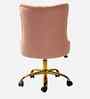 Leisel Velvet Fabric Executive Chair In Pink Colour