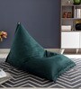 Leisure XXXL Lounger Bean Bag with Beans in Palm Green Colour