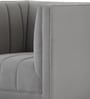 Lem Velvet 1 Seater Sofa in Grey Colour