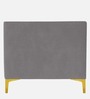 Lem Velvet 1 Seater Sofa in Grey Colour