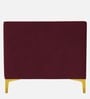 Lem Velvet 1 Seater Sofa in Maroon Colour
