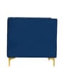 Lem Velvet 1 Seater Sofa in Navy Blue Colour