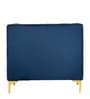Lem Velvet 1 Seater Sofa in Navy Blue Colour