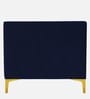 Lem Velvet 1 Seater Sofa in Navy Blue Colour