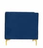 Lem Velvet 1 Seater Sofa In Navy Blue Colour