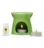 Lemon Grass Fragrance 1 ceramic vaporizer, 5ml oil and 2 tealights