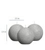 Lemon Grass Set Of 3 Light Grey Wax Decorative Candles