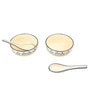 Lemon Leaf Bloom Ceramic Bowl Set of 2(300ml Each)