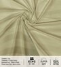 Yellow Satin Striped 210 TC Pure Cotton King Sized Bedsheet with 2 Pillow Covers