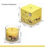 Lemon Sorbet Glass Candle (Yellow)