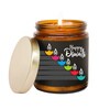 Lemongrass Bliss Aroma White Wax Scented Candles With Ganesha Idol