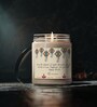 Lemongrass Scented Diwali Festive 6Oz Glass Jar Candle