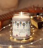 Lemongrass Scented Diwali Festive 6Oz Glass Jar Candle