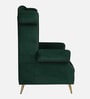 Lemvig Fabric Wing Chair in Green Colour