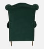 Lemvig Fabric Wing Chair in Green Colour