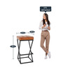 Lena Bar stool in Tan Colour