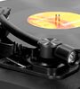 Lenco L-30 Vinyl Record Player Bluetooth Turntable (33/45 RPM) Semi-Automatic Belt Drive, Black Ash Colour