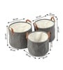 Leni Ash Grey Basket Set Of 3